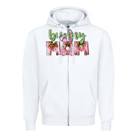 White Happy Easter Bunny Mom Zipper Hoodie - CowGirlArtShop