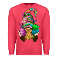 Cardinal Easter Holding Eggs Gnome Premium Sweatshirt - BundleAndBundleShop