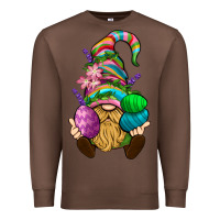 Chestnut Easter Holding Eggs Gnome Premium Sweatshirt - BundleAndBundleShop