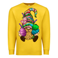 Lemon Easter Holding Eggs Gnome Premium Sweatshirt - BundleAndBundleShop