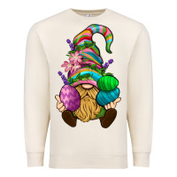 Sandshell Easter Holding Eggs Gnome Premium Sweatshirt - BundleAndBundleShop