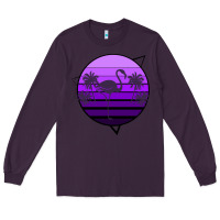 Plum Flamingo Palm Long Sleeve Tee - Bettercallsaul