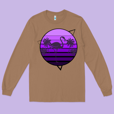 Flamingo Palm Long Sleeve Tee Designed By Bettercallsaul