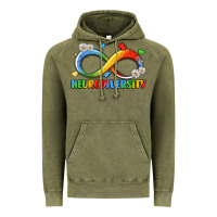 Vintage Olive neurodiversity Vintage Hoodie - LillyAllenDesigns