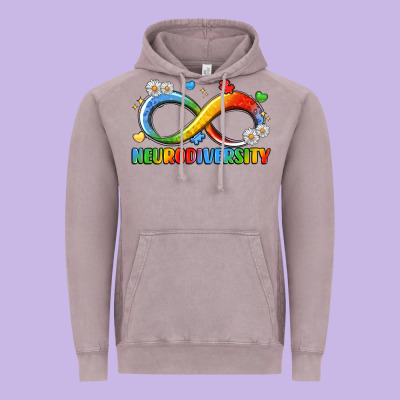 Neurodiversity Vintage Hoodie Designed By Lillyallendesigns