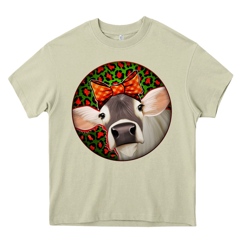 Christmas Cow, Heavy Core Tee by Jasminsmagicworld | Teevron
