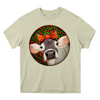Mossy Christmas Cow, Heavy Core Tee - Jasminsmagicworld
