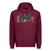 Burgundy great grandma Premium Hoodie - OliviaCreatesArt