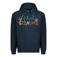 Navy great grandma Premium Hoodie - OliviaCreatesArt