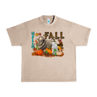 French Oak Hello Fall Merino Wool Sheep Urban Heavy Tee - LillyAllenDesigns