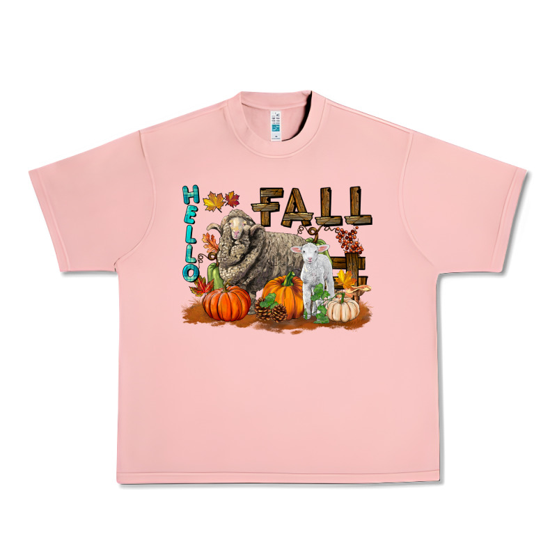 Hello Fall Merino Wool Sheep Urban Heavy Tee by LillyAllenDesigns | Teevron