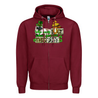 Burgundy St. Patrick's cat who needs luck when you are this Zipper Hoodie - CowGirlArtShop
