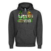 Charcoal Heather St. Patrick's cat who needs luck when you are this Zipper Hoodie - CowGirlArtShop