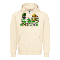 Sandshell St. Patrick's cat who needs luck when you are this Zipper Hoodie - CowGirlArtShop