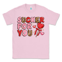 Bubblegum Pink lovethemed typography with heart lollipop Classic Tee - LillyAllenDesigns