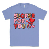 Colony Blue lovethemed typography with heart lollipop Classic Tee - LillyAllenDesigns