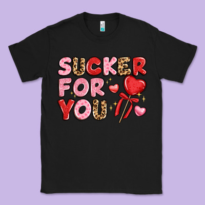 Lovethemed Typography With Heart Lollipop Classic Tee Designed By Lillyallendesigns