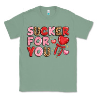 Sage lovethemed typography with heart lollipop Classic Tee - LillyAllenDesigns
