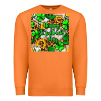 Carrot Happy St. Patrick's Day pattern digital paper Premium Sweatshirt - BundleAndBundleShop