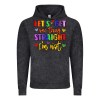 Vintage Black celebrate pride with colorful text Vintage Hoodie - LillyAllenDesigns
