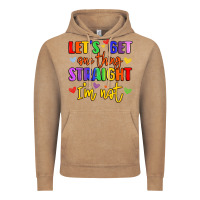 Vintage Coffee celebrate pride with colorful text Vintage Hoodie - LillyAllenDesigns