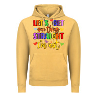 Vintage Mustard celebrate pride with colorful text Vintage Hoodie - LillyAllenDesigns