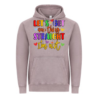Vintage Zinc celebrate pride with colorful text Vintage Hoodie - LillyAllenDesigns