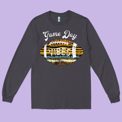Game Day Vibes Long Sleeve Tee Designed By Bettercallsaul