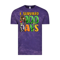 Cloud Purple dinosaur 100day celebration Vintage Tee - LillyAllenDesigns