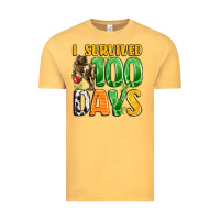 Vintage Mustard dinosaur 100day celebration Vintage Tee - LillyAllenDesigns