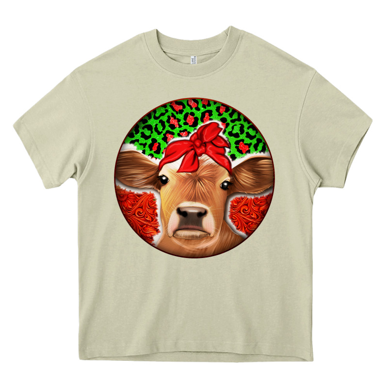 Christmas Cow Heavy Core Tee by Jasminsmagicworld | Teevron