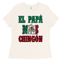 Bone El Papa Mas Chingon Mexican Flag Ladies Tee - Jasminsmagicworld
