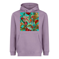 Faith Coffee Cup And Cross With Leopard And Roses Seamless Pattern Bbs Heavyweight Hoodie | Teevron