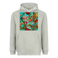 Moon Dust faith coffee cup and cross with leopard and roses seamless pattern bbs Heavyweight Hoodie - BundleAndBundleShop