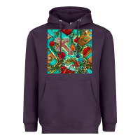 Plum faith coffee cup and cross with leopard and roses seamless pattern bbs Heavyweight Hoodie - BundleAndBundleShop