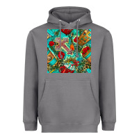 Storm faith coffee cup and cross with leopard and roses seamless pattern bbs Heavyweight Hoodie - BundleAndBundleShop