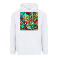 White faith coffee cup and cross with leopard and roses seamless pattern bbs Heavyweight Hoodie - BundleAndBundleShop