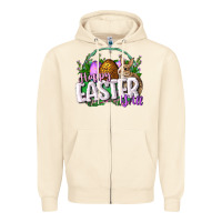 Sandshell happy easHappy Easter y'all Easter Day Zipper Hoodie - CowGirlArtShop