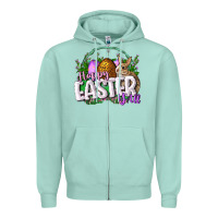 Seafoam happy easHappy Easter y'all Easter Day Zipper Hoodie - CowGirlArtShop