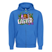True Royal happy easHappy Easter y'all Easter Day Zipper Hoodie - CowGirlArtShop