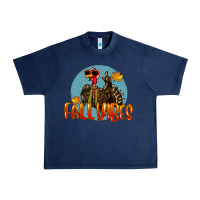 Navy Fall Vibes Turkey Urban Heavy Tee - LillyAllenDesigns