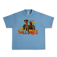 Pebble Blue Fall Vibes Turkey Urban Heavy Tee - LillyAllenDesigns