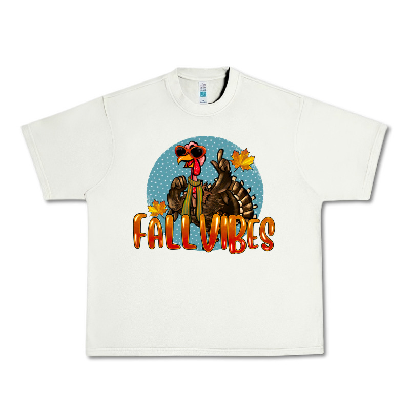 Fall Vibes Turkey Urban Heavy Tee by LillyAllenDesigns | Teevron