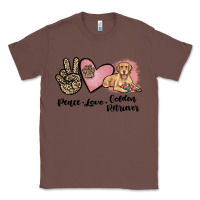 Chestnut peace love golden retriever Classic Tee - JahusDesignShop