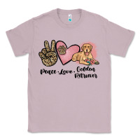Lilac peace love golden retriever Classic Tee - JahusDesignShop