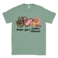 Sage peace love golden retriever Classic Tee - JahusDesignShop