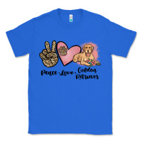 True Royal peace love golden retriever Classic Tee - JahusDesignShop