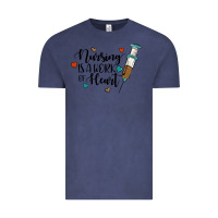 Vintage Denim nursing i̇s a work of heart Vintage Tee - JahusDesignShop