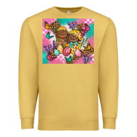 Antique Gold Easter Bunnies And Egg Tumbler Premium Sweatshirt - BundleAndBundleShop