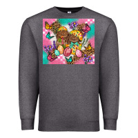 Charcoal Heather Easter Bunnies And Egg Tumbler Premium Sweatshirt - BundleAndBundleShop